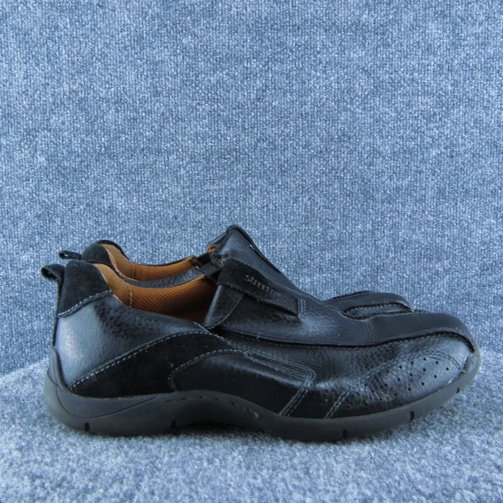 Streetcars Saddleback Men‎ Slip-On Shoes Black Leather Lace Up Size 8 Medium